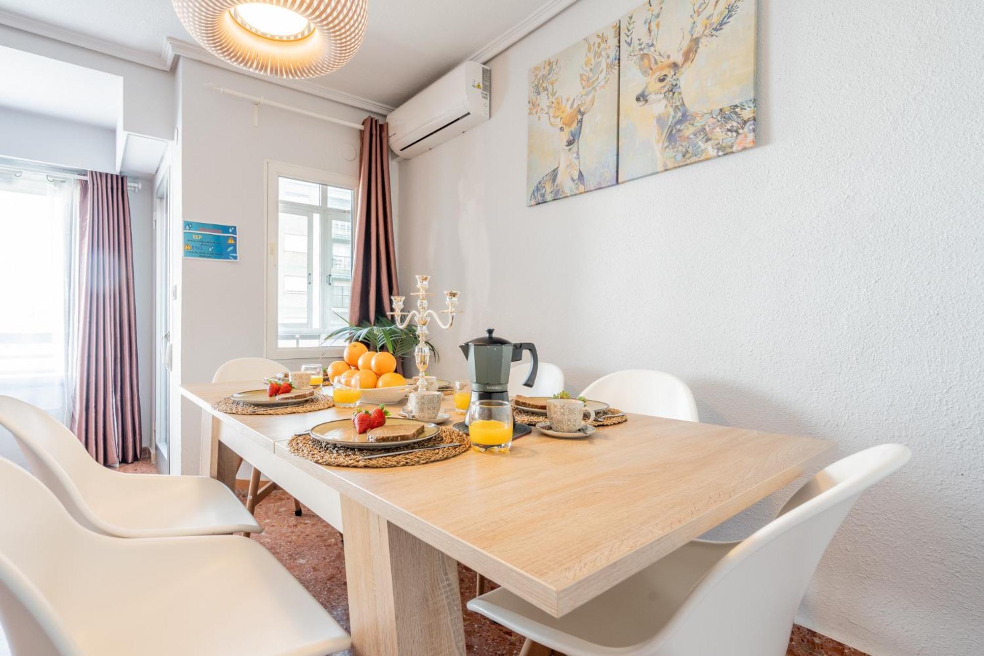 Apartamento Familiar En Avenida Del Puerto Valencia Exterior foto